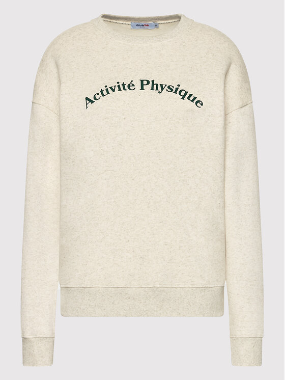 Drivemebikini Drivemebikini Sweatshirt 2021-DRV-092_ECH Beige Relaxed Fit