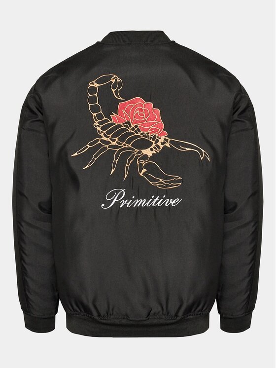 Primitive Primitive Kurtka bomber Scorpio PA323145 Czarny Regular Fit