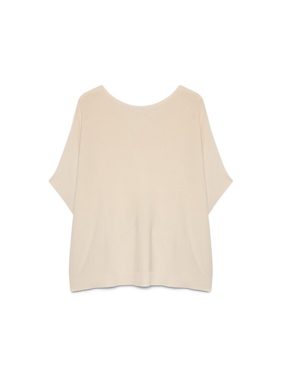 Fiorella Rubino Fiorella Rubino Sweter M250E002272N011 Kremowy Boxy Fit