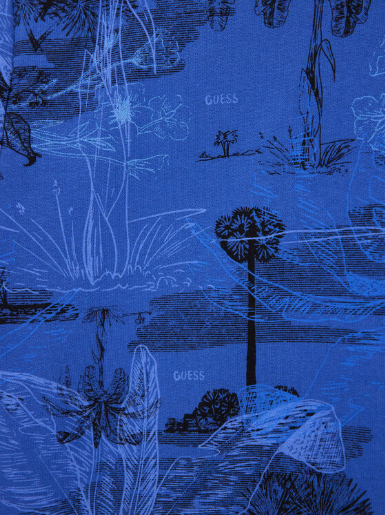 Guess Guess Суитшърт L6GQ06 KA6R4 Син Regular Fit