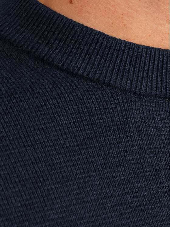 Jack&Jones Jack&Jones Sweter Milano 12259666 Granatowy Relaxed Fit