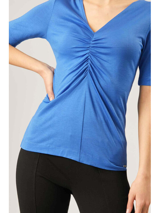 QUIOSQUE QUIOSQUE Halenka 13-TD-102 Modrá Regular Fit