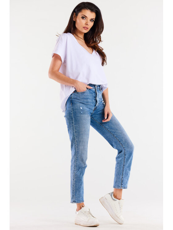 Infinite You Infinite You Bluzka M267 Biały Basic Fit