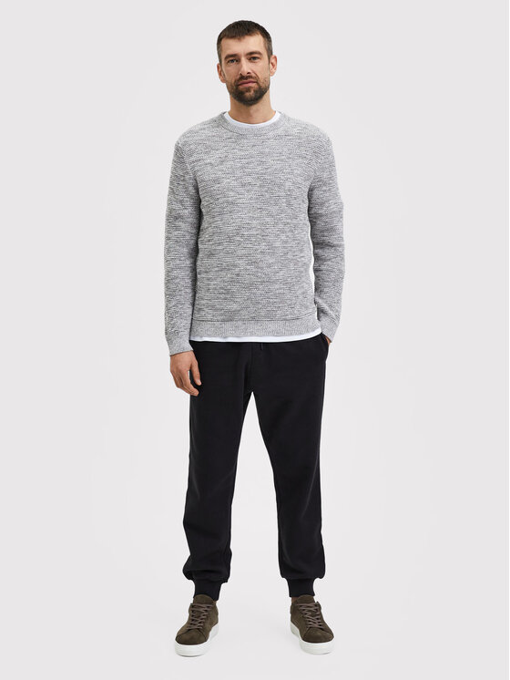 Selected Homme Selected Homme Pulover Vince 16059390 Gri Regular Fit