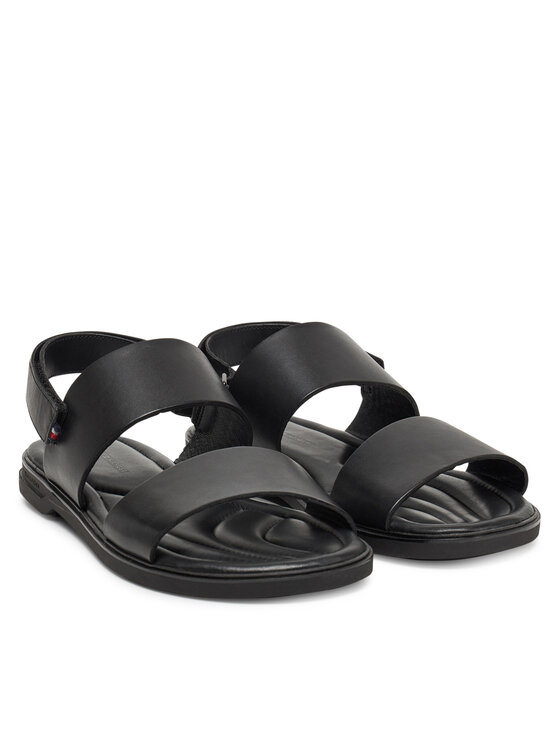 Tommy Hilfiger Tommy Hilfiger Sandále Premium Hilfiger Strappy Lh Sand FM0FM05356 Čierna