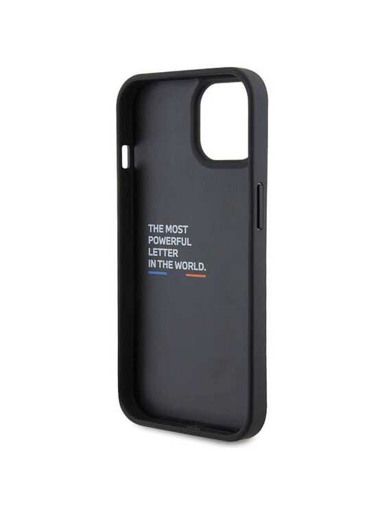 BMW Motorsport BMW Motorsport Etui na telefon Leather Carbon Czarny