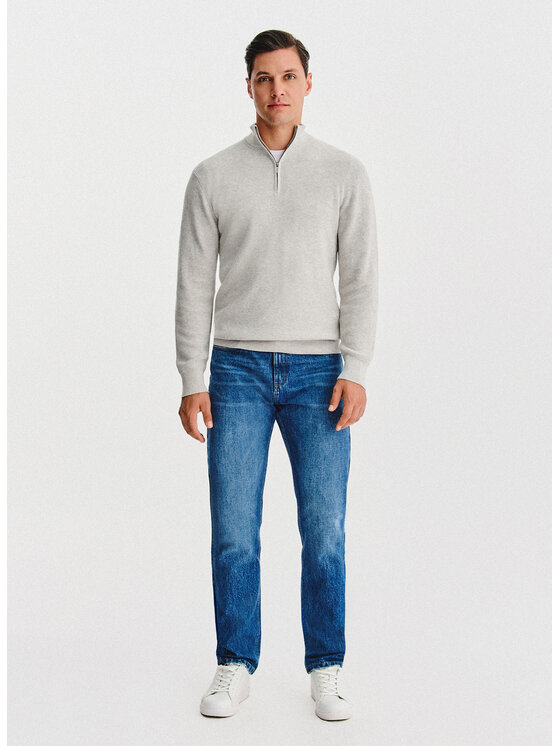 Pako Lorente Pako Lorente Sweter P25WF-2X-010 Szary Classic Fit