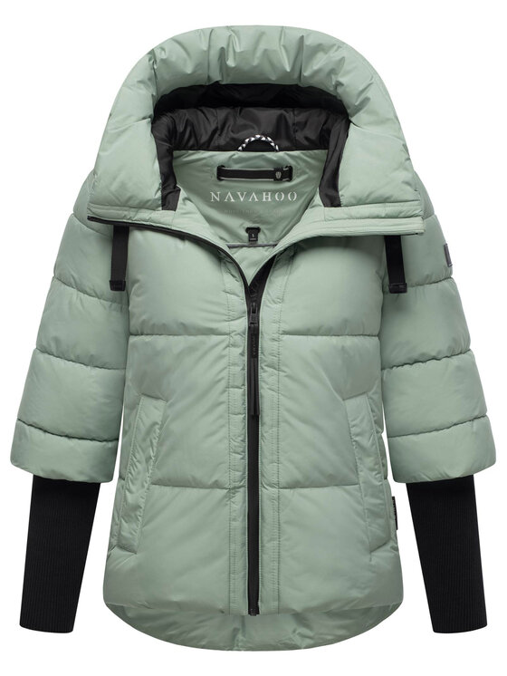 Navahoo Navahoo Kurtka zimowa Lotusherz Zielony Regular Fit