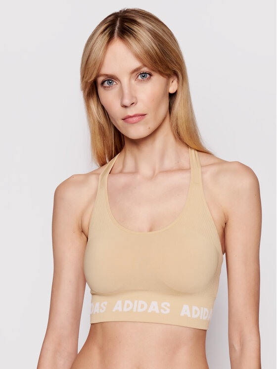adidas Športová podprsenka T Aeroknit GV5122 Žltá
