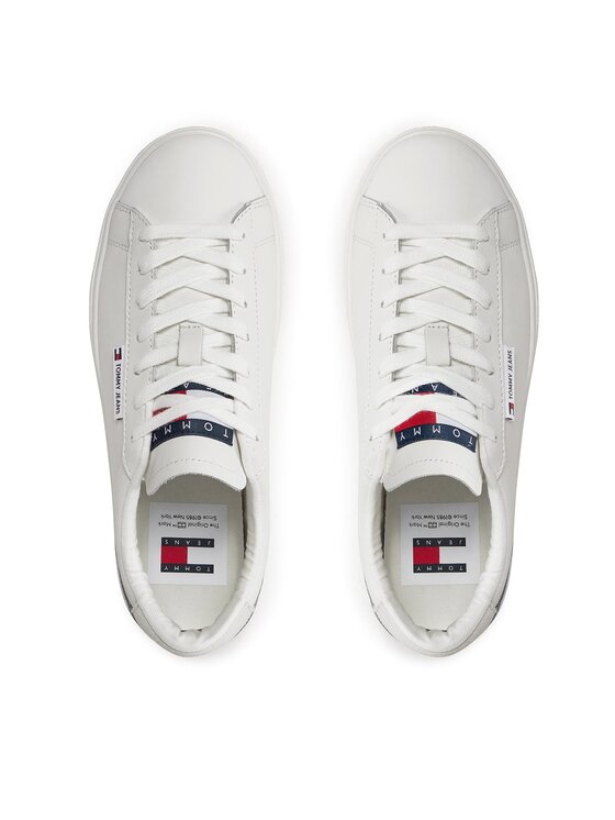 Tommy Jeans Sneakers Tjw Cupsole Sneaker Ess EN0EN02508 WeiB Modivo