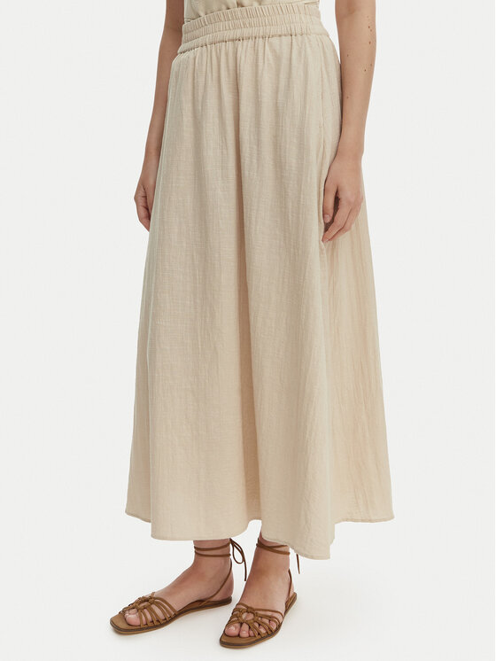 ONLY Fustă maxi Tizana 15372613 Bej Regular Fit