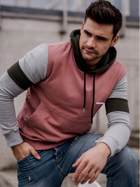 Les Hommes Les Hommes Mikina UHH302750M Barevná Regular Fit