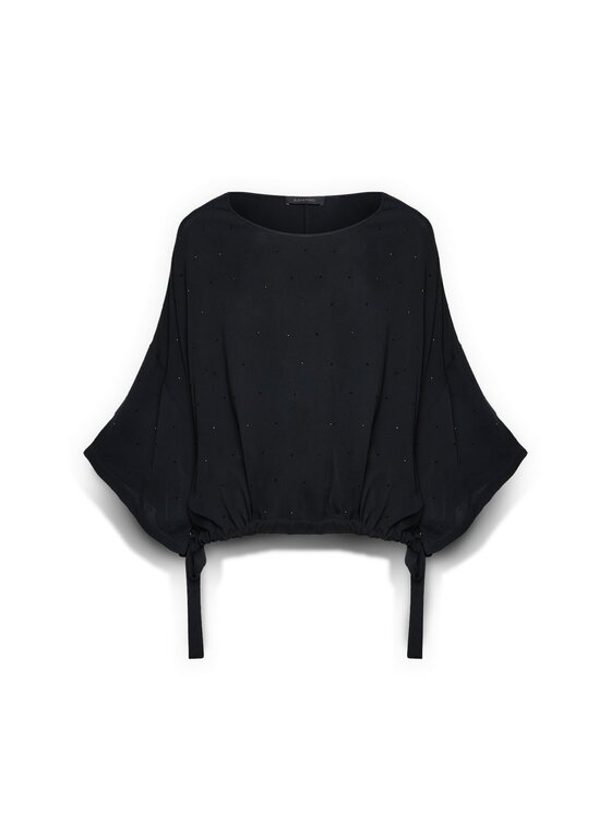Elena Mirò Elena Mirò Bluzka 2220E000322N033 Czarny Boxy Fit