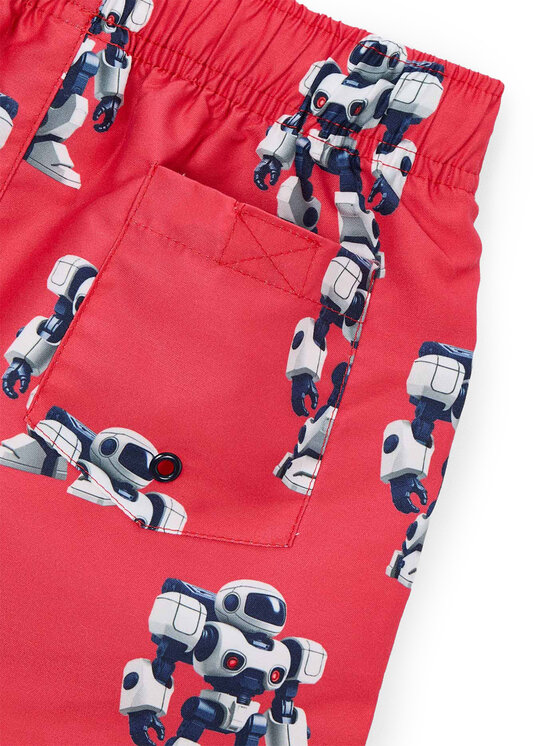 Mayoral Mayoral Badeshorts 3611 Rot Regular Fit