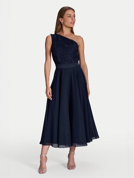 Swing Swing Kokteilinė suknelė 5AI01500 Tamsiai mėlyna Regular Fit