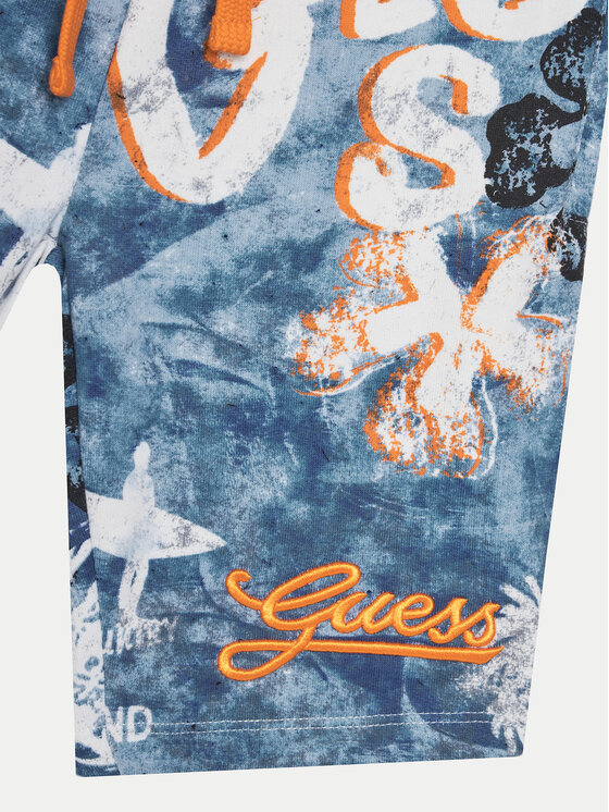 Guess Guess Szorty sportowe L5GD13 KA6R4 Niebieski Regular Fit