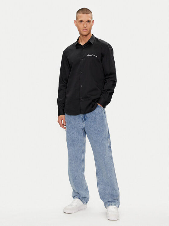 Armani Exchange Armani Exchange Košile 8NZC99 ZN10Z 1200 Černá Slim Fit