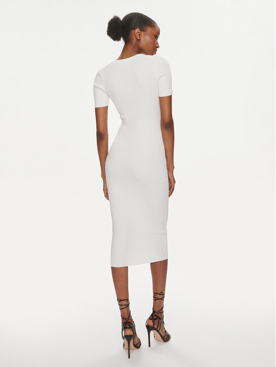 Elisabetta Franchi Elisabetta Franchi Ежедневна рокля AM-62S-41E2-V380 Бял Slim Fit