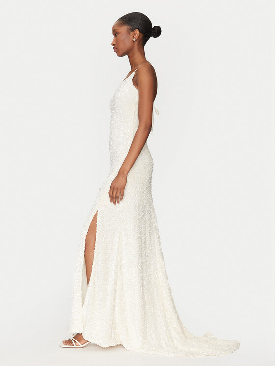 YAS YAS Sukienka wieczorowa Mira 26036359 Biały Regular Fit