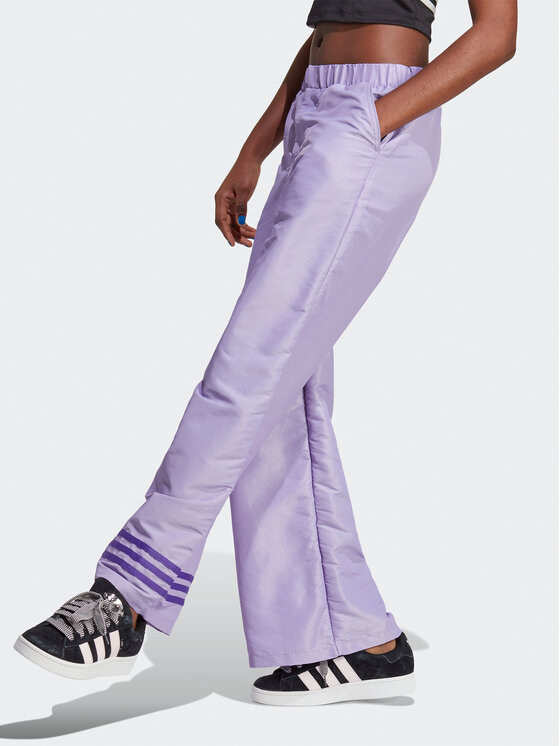 adidas Teplákové nohavice Wide Leg Tracksuit Bottoms IC5443 Fialová