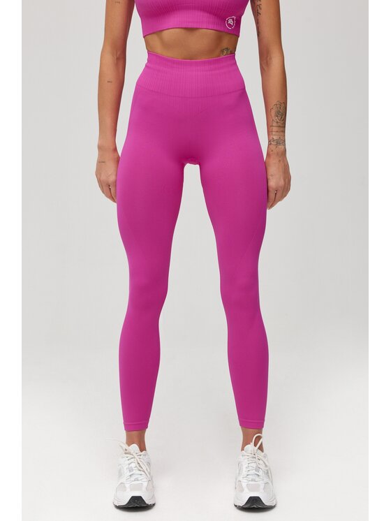 ROUGH RADICAL ROUGH RADICAL Legginsy SEAMLESS LINEA Różowy Slim Fit