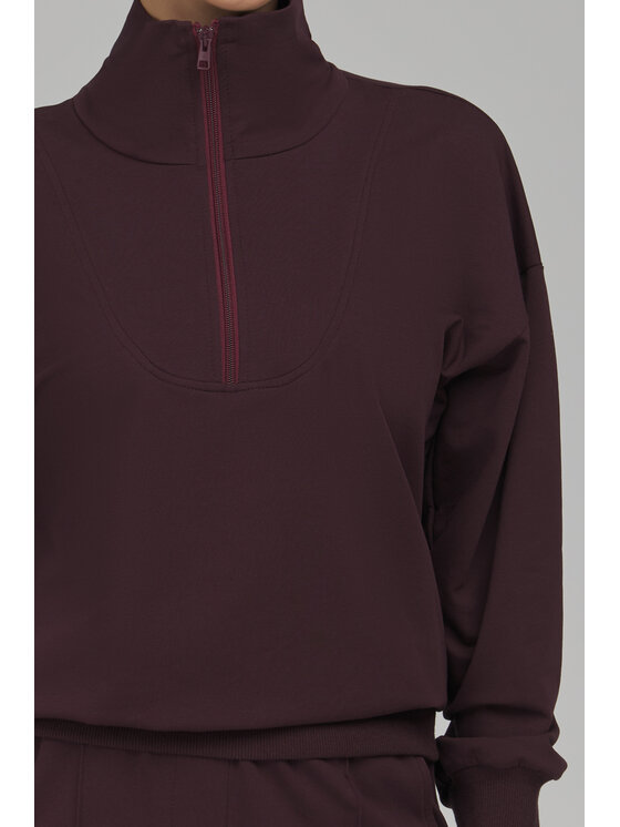 NIFE NIFE Mikina BL15 Fialová Relaxed Fit