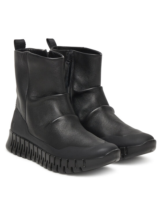 ECCO ECCO Členková obuv Gruuv Pull On Mid FashiOn 21831351052 Čierna