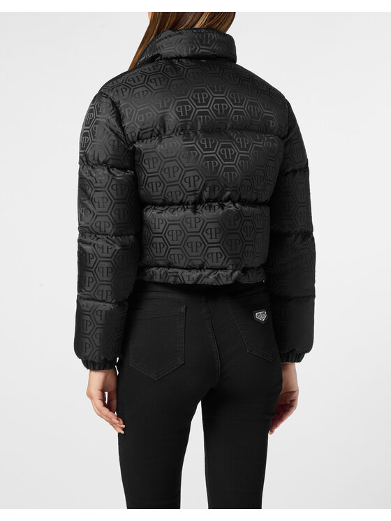 PHILIPP PLEIN PHILIPP PLEIN Kurtka puchowa 11603 Czarny Regular Fit