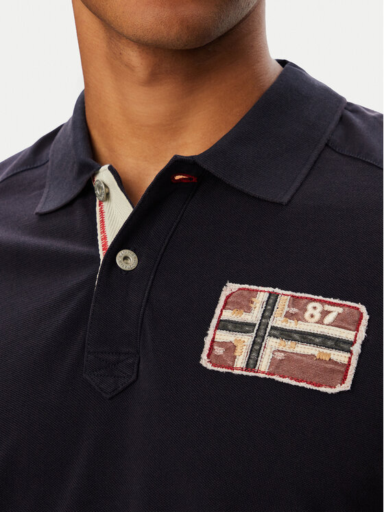 Napapijri Napapijri Polo majica Polo Ss NP0A8BLH Mornarsko modra Regular Fit