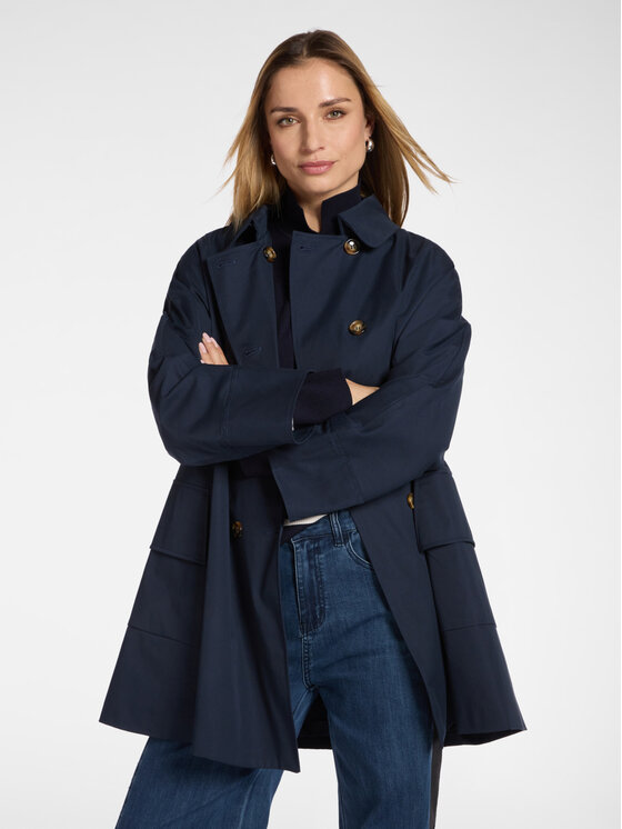 Elena Mirò Elena Mirò Cappotto invernale F239P000182N034 Blu A-Line Fit
