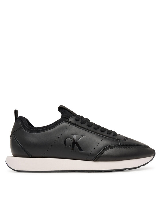 Calvin Klein Sneakers Retro Runner Sock Panl Lth Neo HW0HW03118 Negru
