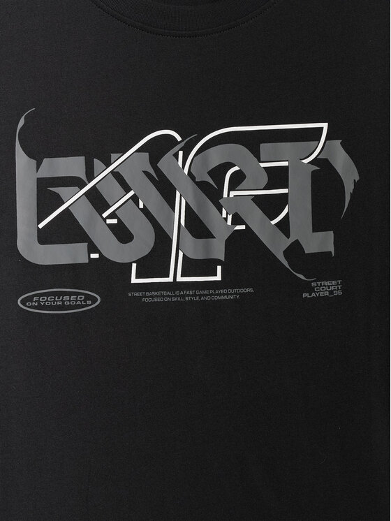 4F 4F T-Shirt FLUID EXPRESSIONS Czarny Regular Fit