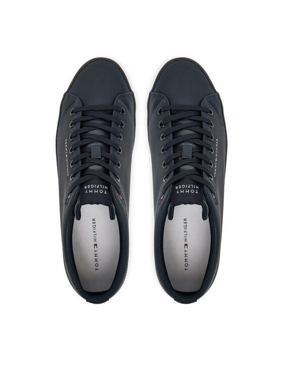 Tommy Hilfiger Tommy Hilfiger Sneakersy Hi Vulc Core Low Lth Ii Ess FM0FM05511 Granatowy