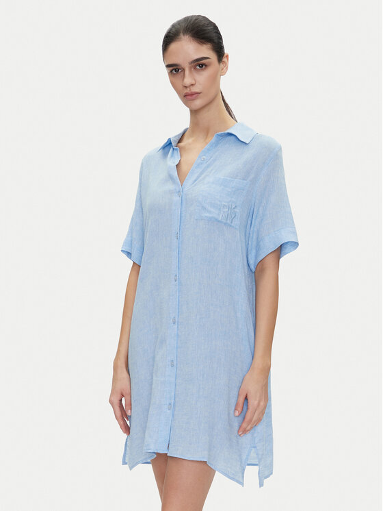 DKNY DKNY Hálóing YI30054 Kék Relaxed Fit
