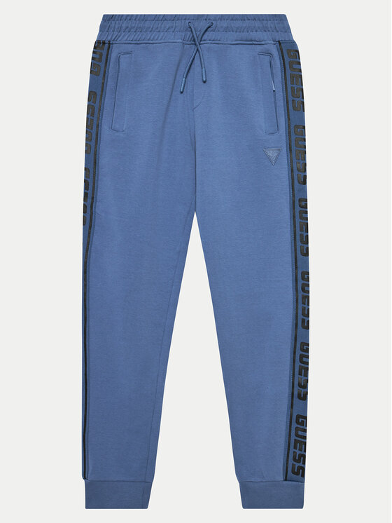 Guess Pantaloni da tuta L2YQ48 K6ZS1 Blu Relaxed Fit, taglia : 10Y