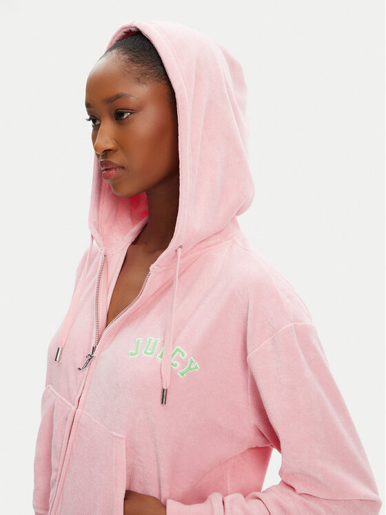 Juicy Couture Juicy Couture Džemperis ar kapuci Nala JCWAS125321 Rozā Oversize