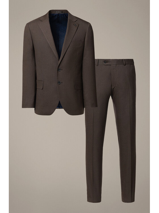 Lancerto Lancerto Garnitur Manzanares GA073126000023 Brązowy Slim Fit