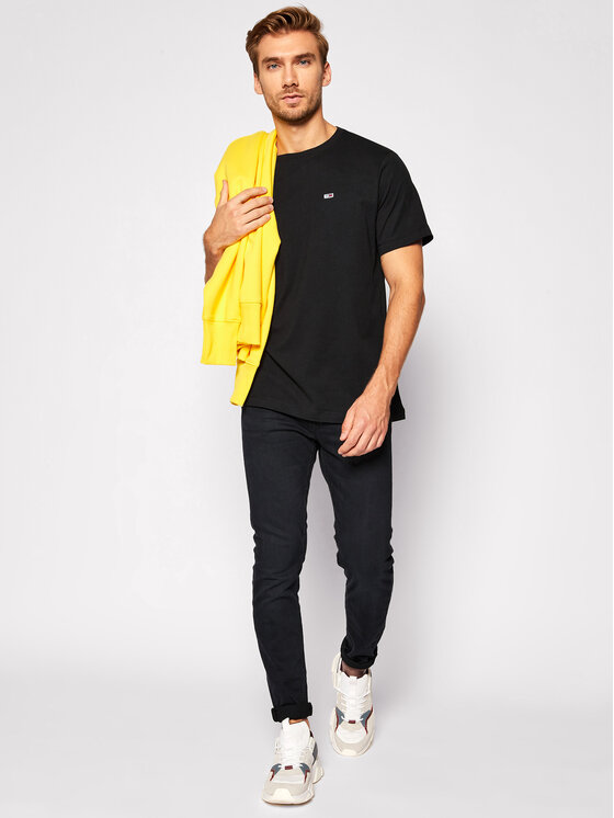 Tommy Jeans Tommy Jeans T-shirt Tjm Classic DM0DM09598 Crna Regular Fit