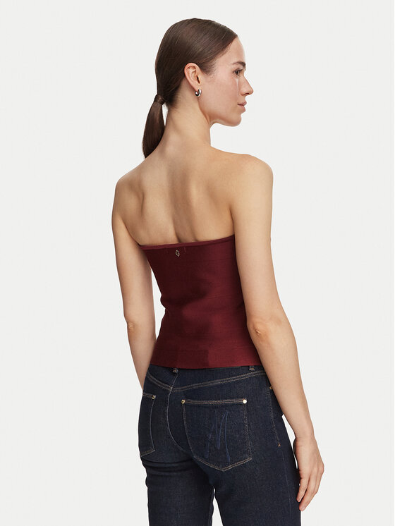 Guess Guess Top W6YR37 Z1042 Bordeaux Slim Fit