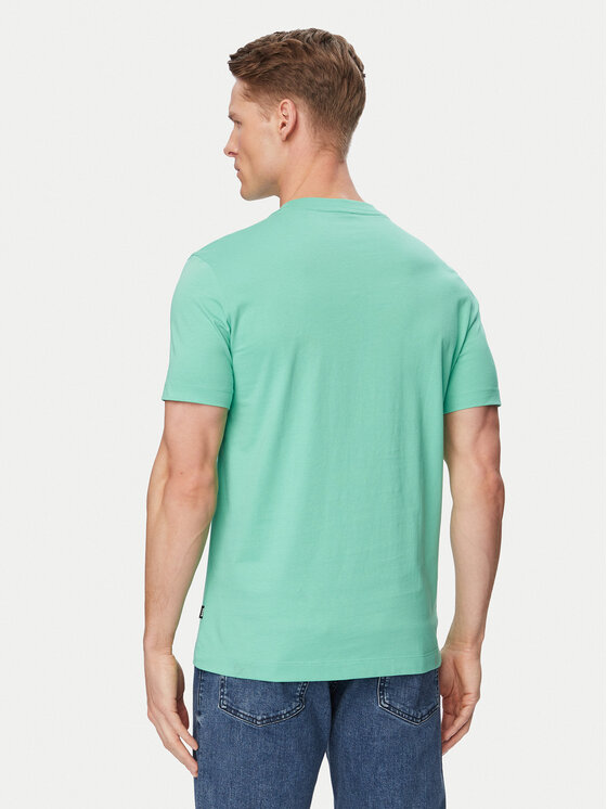 BOSS BOSS T-shirt Thompson 01 50468347 Zelena Regular Fit