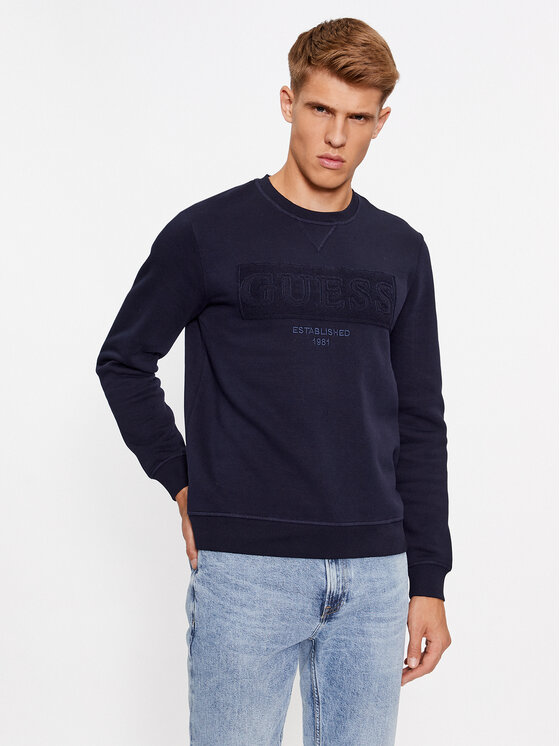 Guess Guess Світшот M3BQ08 K9Z21 Голубий Regular Fit