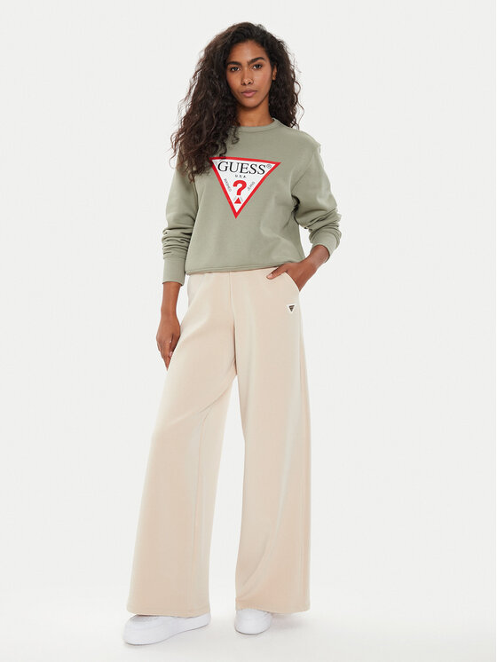 Guess Guess Felpa W2YQ16 KBA11 Verde Regular Fit