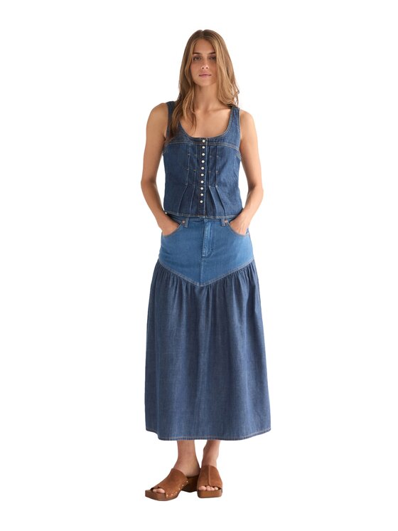 Wrangler Wrangler Koszula jeansowa 112378136 Niebieski Regular Fit