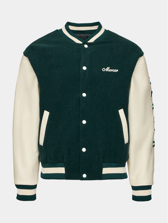 Mercer Amsterdam Mercer Amsterdam Μπόμπερ μπουφάν The Varsity MEAP233001 Πράσινο Regular Fit