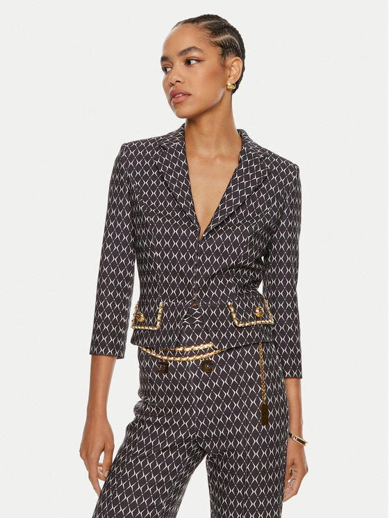 Elisabetta Franchi Sacou GI-S85-46E2 Negru Regular Fit
