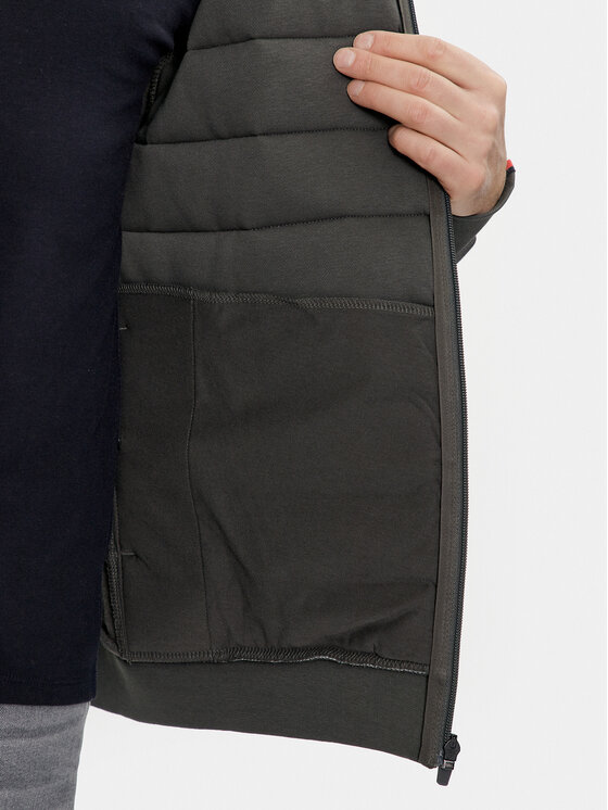 Tommy Hilfiger Tommy Hilfiger Majica dugih rukava Mix Media MW0MW34211 Siva Regular Fit