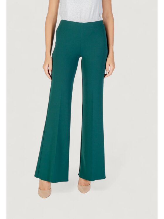 Rinascimento Rinascimento Pantaloni palazzo CFC0125424003 Verde Egg Fit