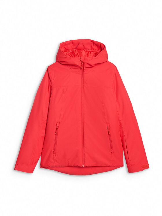 4F 4F Kurtka narciarska APRES SKI Czerwony Regular Fit