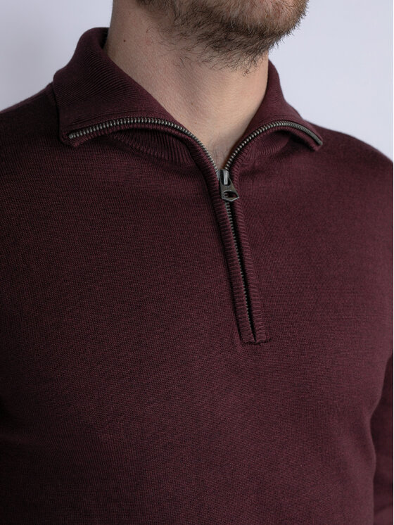 Petrol Industries Petrol Industries Светр M-3030-KWC207 Бордовий Slim Fit