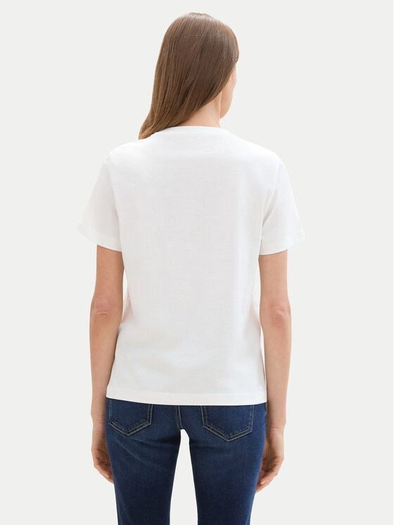 Tom Tailor Tom Tailor T-Shirt 1043104 Λευκό Regular Fit